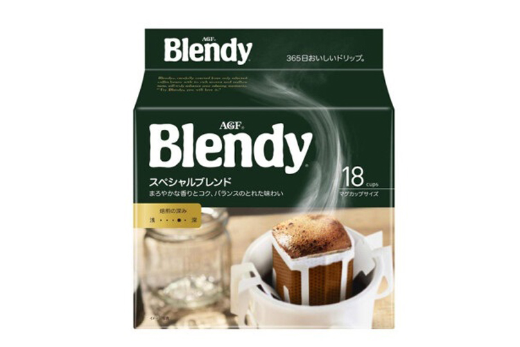 日本进口AGF BLENDY无糖挂耳咖啡饮料126G